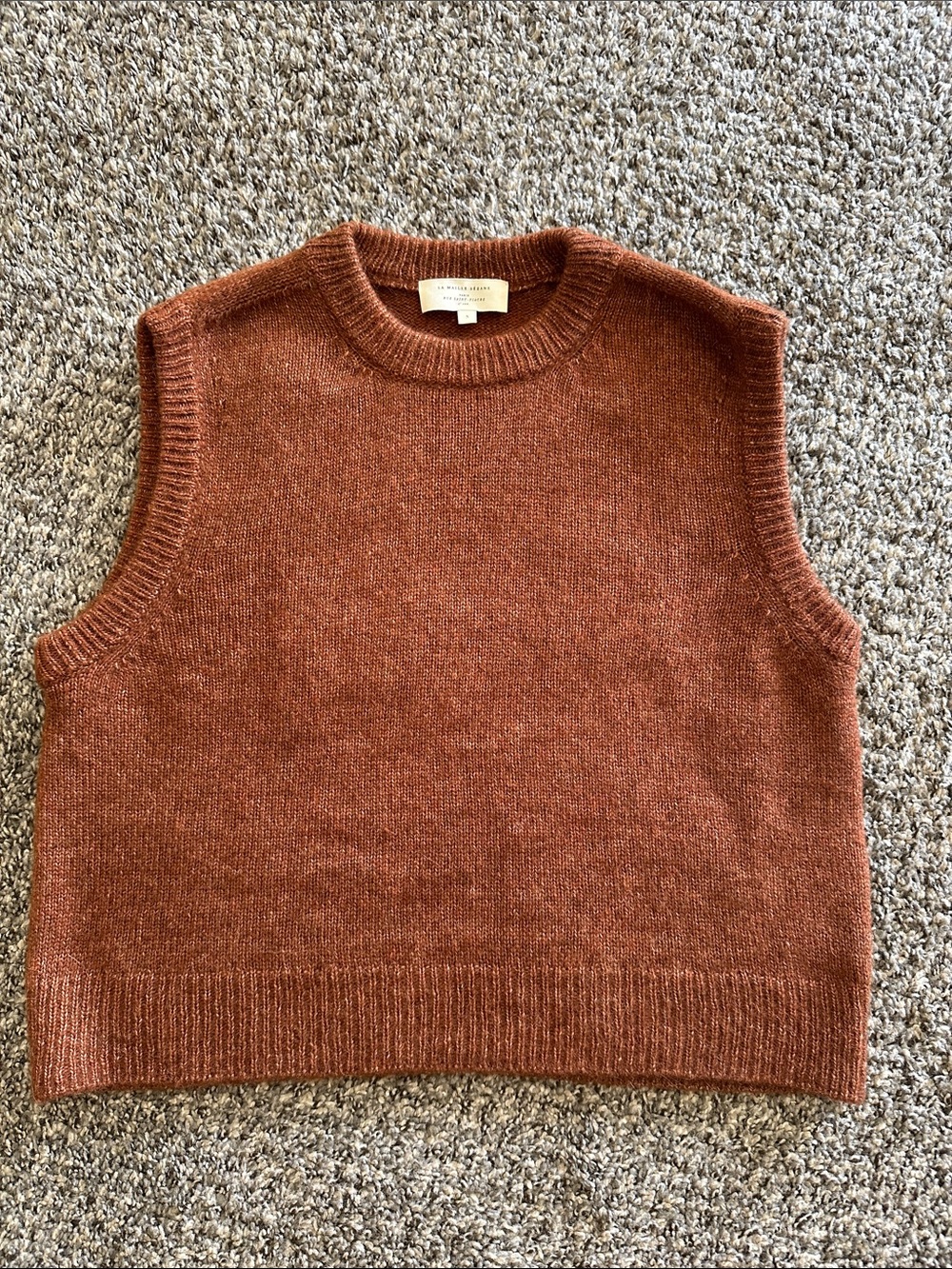 Sezane Samuel Jumper (Vest) Mahogany - Size Small - NWOT